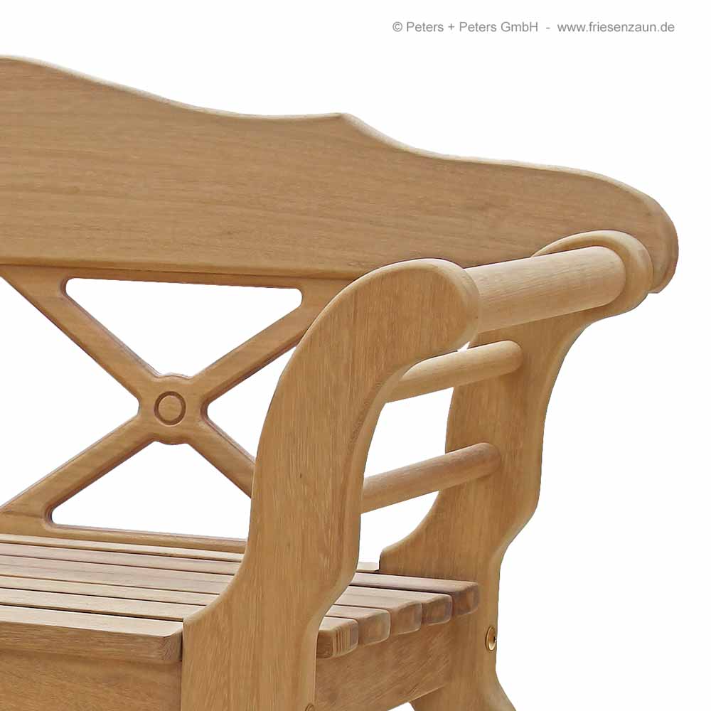 Sylter Friesenbank Fischland - ODUM-IROKO Hartholz - 2er + 3er Gartenbank SYLT