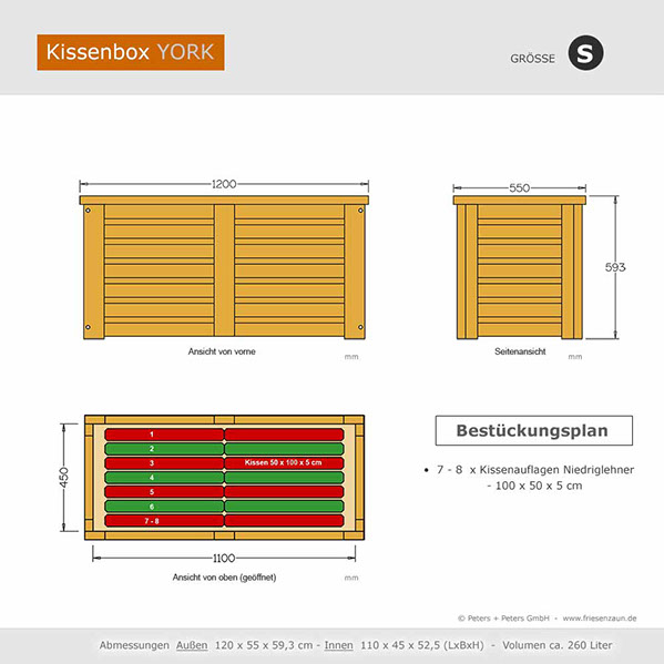 4er Gartenbank Windsor -  Gesamtbreite 240 cm - Sitzbreite 226 cm. Lieferbar in weiß oder in jedem anderen RAL-Farbton.