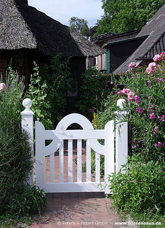 Orignal Sylter Friesentor LUXUS - Sylter Gartentore aus dauerhaftem Hartholz im beliebtem Friesenstil - Anfertigung nach Maß.