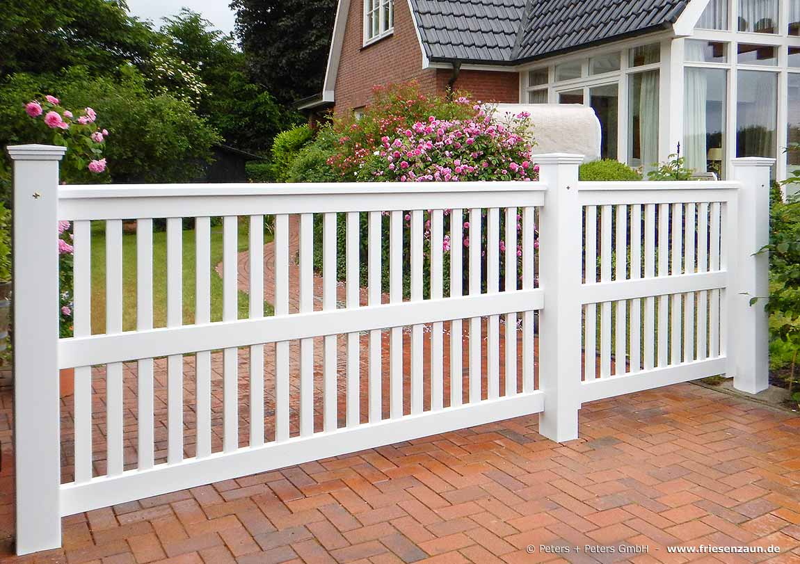 Gartentor OHLAND Höhe 150 cm - Weiße Holztore nach Maß gefertigt.