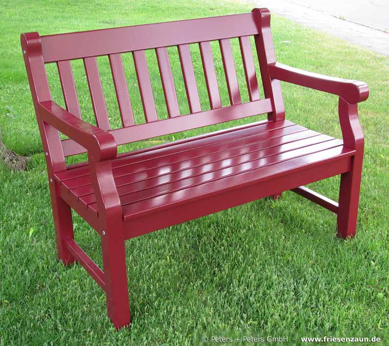 4er Gartenbank Windsor -  Gesamtbreite 240 cm - Sitzbreite 226 cm. Lieferbar in weiß oder in jedem anderen RAL-Farbton.