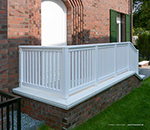 Holzgeländer dauerhaft lackiert für Treppe, Balkon und Garten - zum vergrößern klicken.