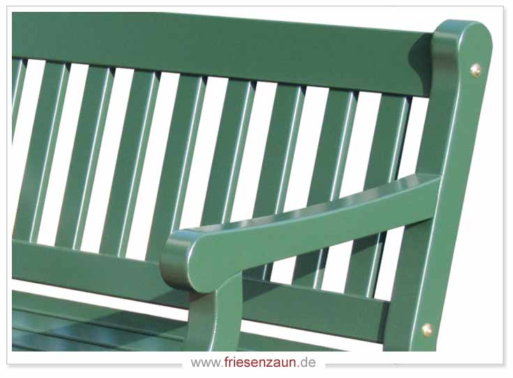 4er Gartenbank Windsor -  Gesamtbreite 240 cm - Sitzbreite 226 cm. Lieferbar in weiß oder in jedem anderen RAL-Farbton.