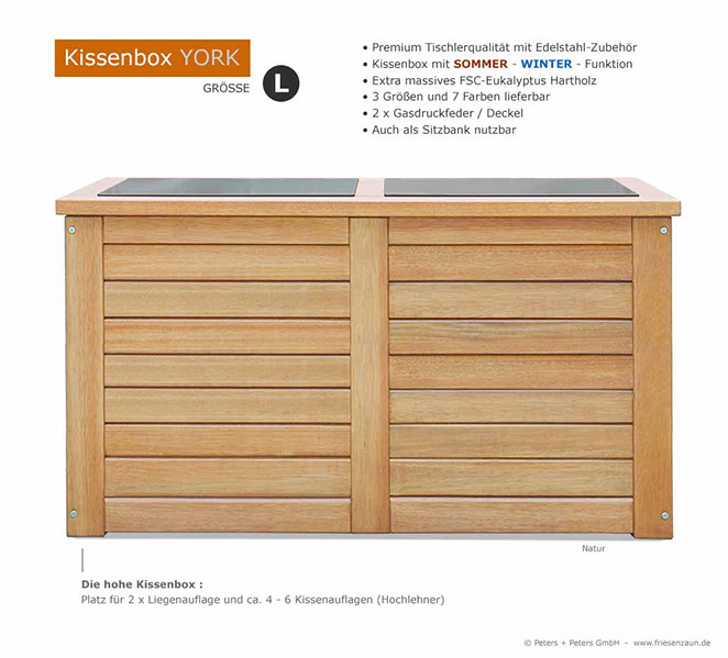 4er Gartenbank Windsor -  Gesamtbreite 240 cm - Sitzbreite 226 cm. Lieferbar in weiß oder in jedem anderen RAL-Farbton.