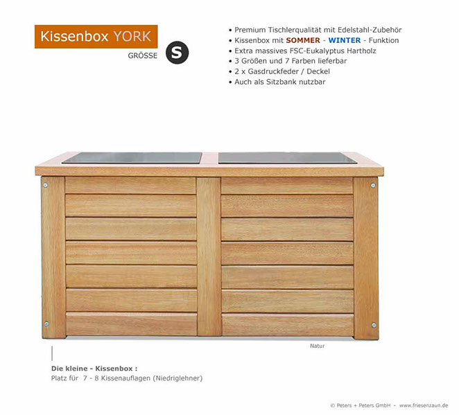 4er Gartenbank Windsor -  Gesamtbreite 240 cm - Sitzbreite 226 cm. Lieferbar in weiß oder in jedem anderen RAL-Farbton.
