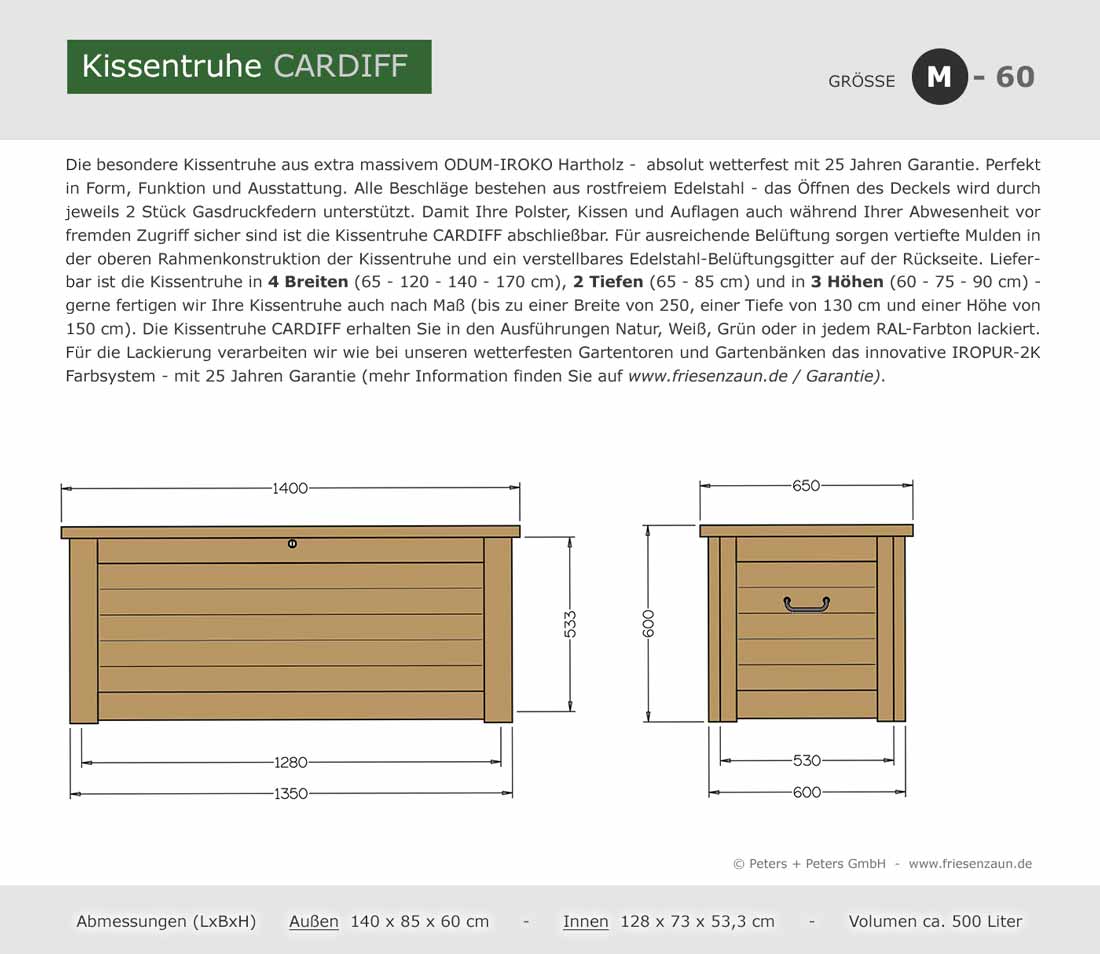 2er Mülltonnenboxen SYLT - 2 x 120 Liter - grün RAL 6009