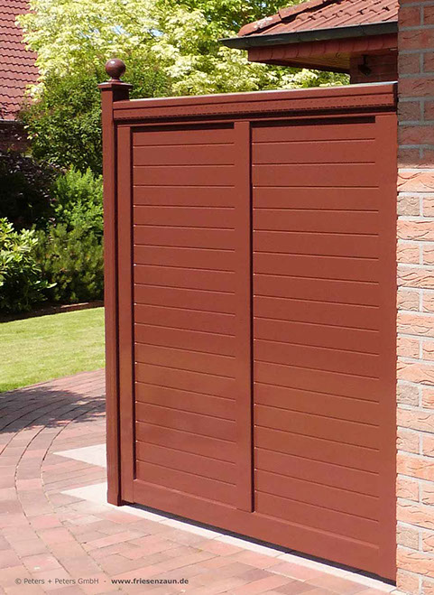 Gartentor BERGSTEDT - Weiße Holztore nach Maß gefertigt - Gartentore in mehr als 200 RAL-Farben.