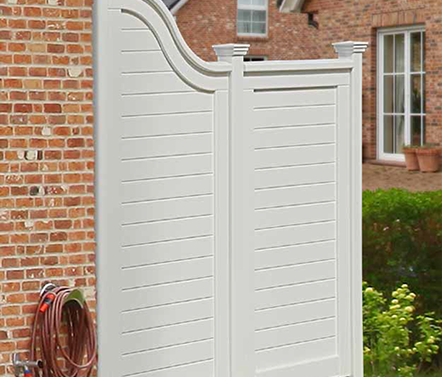 Gartentor BERGSTEDT - Weiße Holztore nach Maß gefertigt - Gartentore in mehr als 200 RAL-Farben.