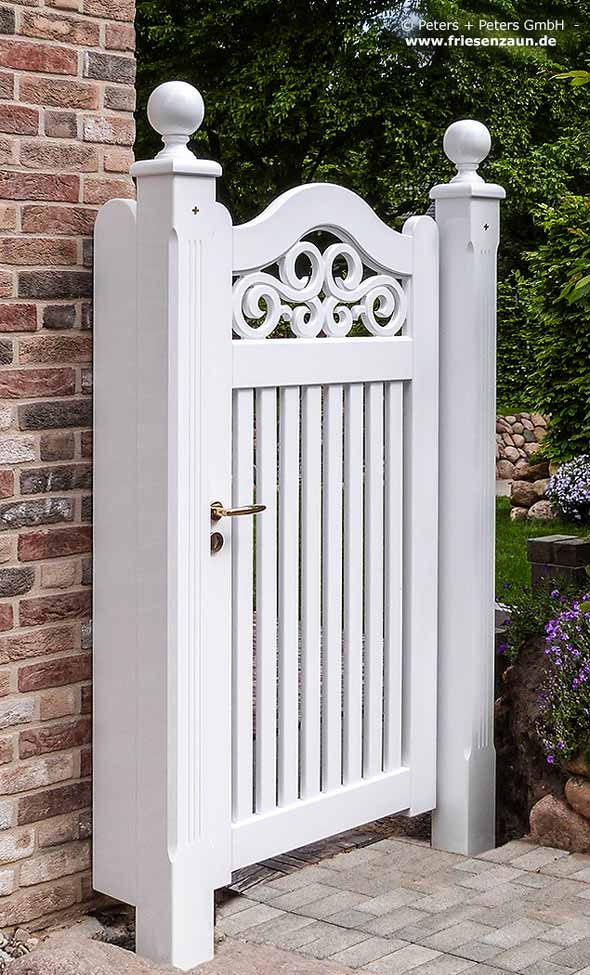 Sylter Gartentor als Fußgängertor mit Sylter Ornamenten - Individuelle Einzeltore im Friesenstil.