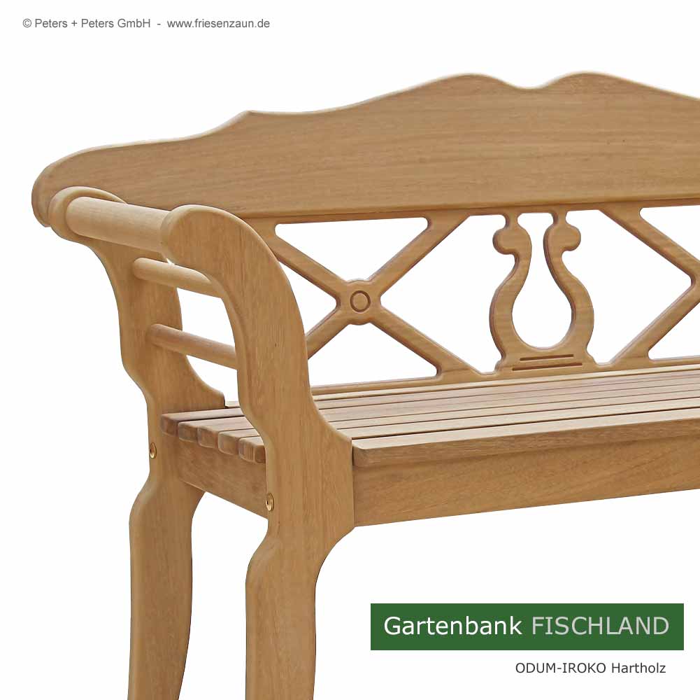 Sylter Friesenbank Fischland - ODUM-IROKO Hartholz - 2er + 3er Gartenbank SYLT