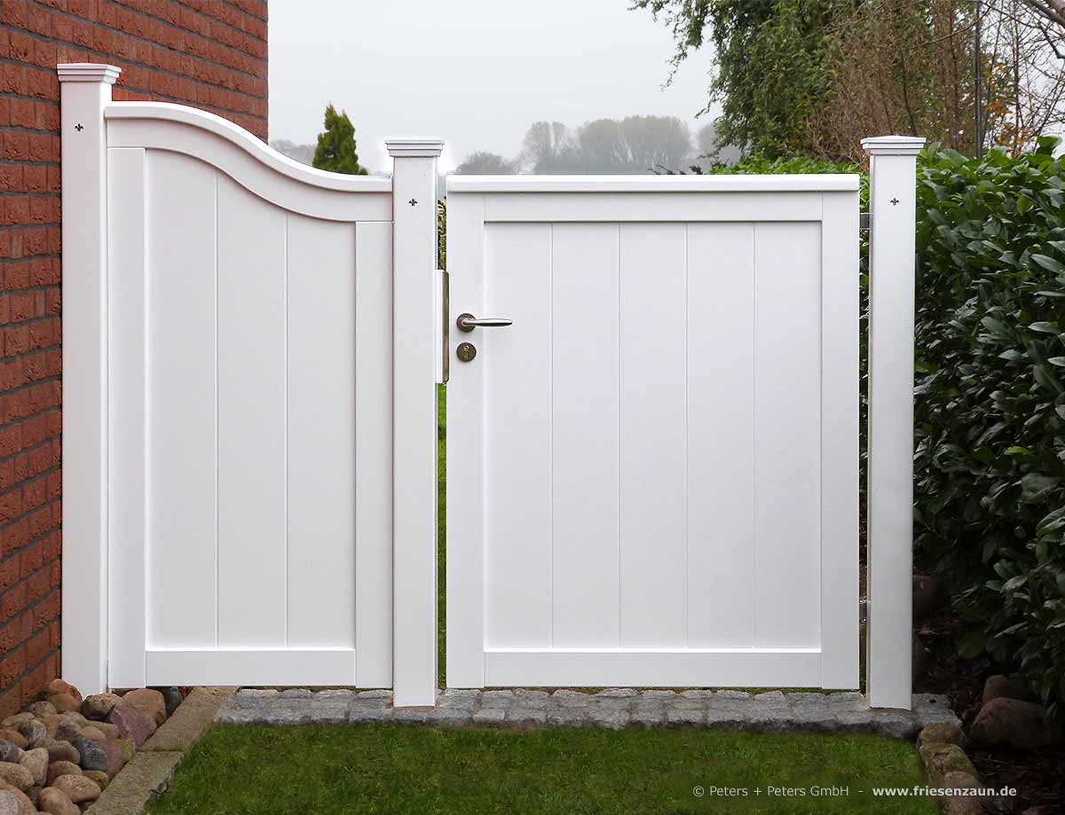 Gartentor OHLAND - Zutrittskontrolle und Sichtschutz - Gartentor OHLAND mit individuell gestaltbarem Wandelement.