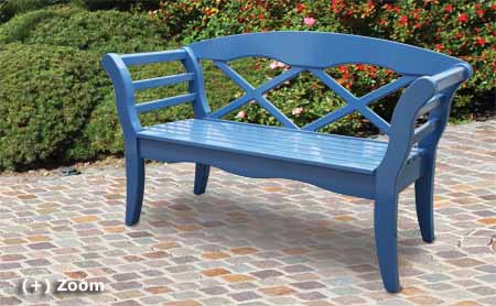garden bench Sylt - blue or any other color