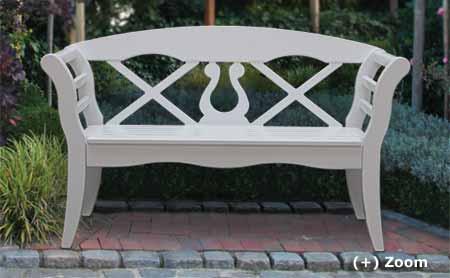 friesian wooden garden bench - nothern styl