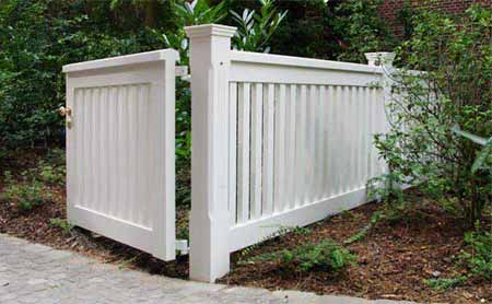 Garden Gate Side Gate OHLAND - Iroko  wood qhite painted 25 years warranty