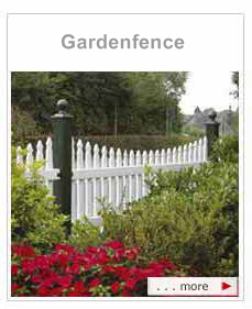 Luxury German Fence, wooden - painted white or colored